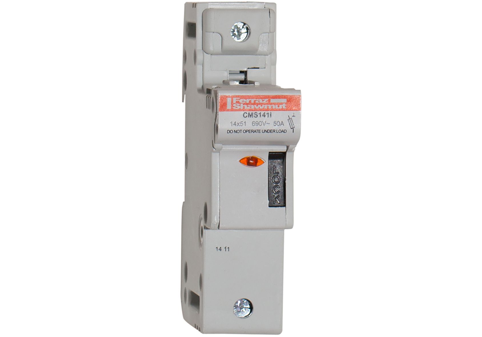 L331049 - modular fuse holder, IEC, 1P, indicator light, 14x51, DIN rail mounting, IP20
